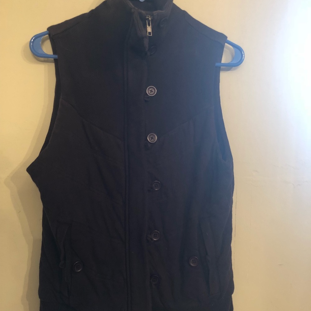 Jones NY Brown Quilted Vest